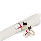 Happy Snowman Napkin Rings. Set of 4