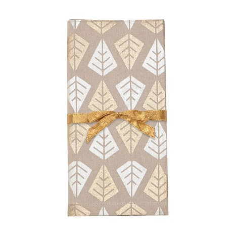 Linear Tree Napkins Set of 4 Champagne