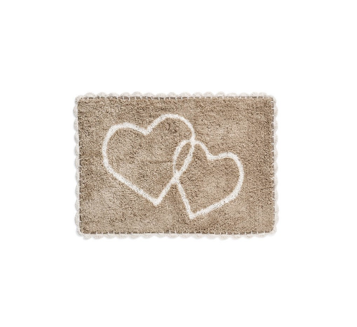 Crochet Heart Bathmat