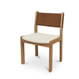 Carol Dining Chair | Tan Leather - Set of Two