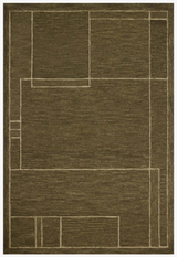 Barrow Rug in Olive/Natural