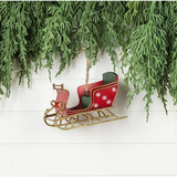 Snowflake Sleigh Ornament