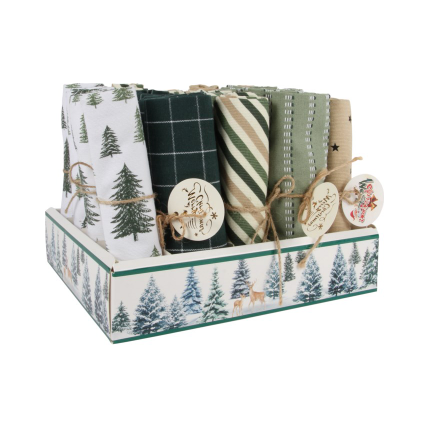 Winter Green Kitchen Towel