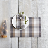 Frosted Check Placemat - Natural