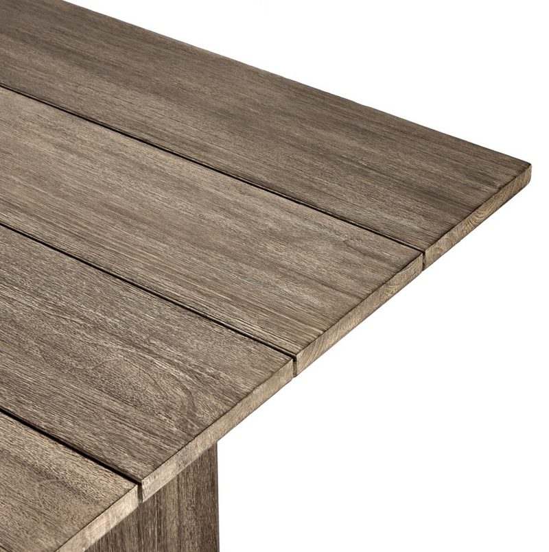 Huxley Outdoor Dining Table in Stained Aged Grey