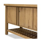 Dalton Media Console Aged Natural Oak