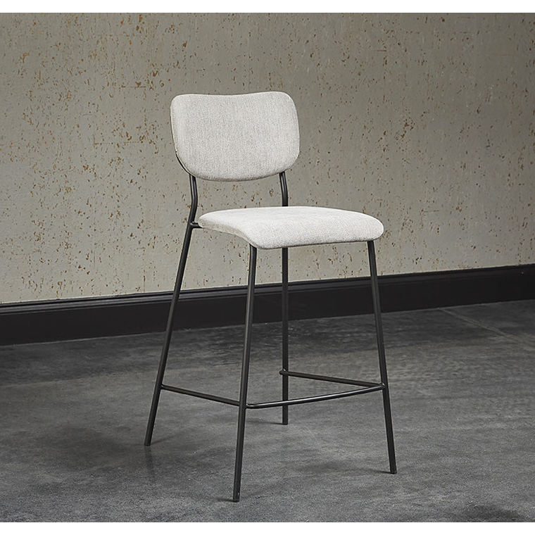 Cullen Counter Stool - Polo Club Stone Fabric