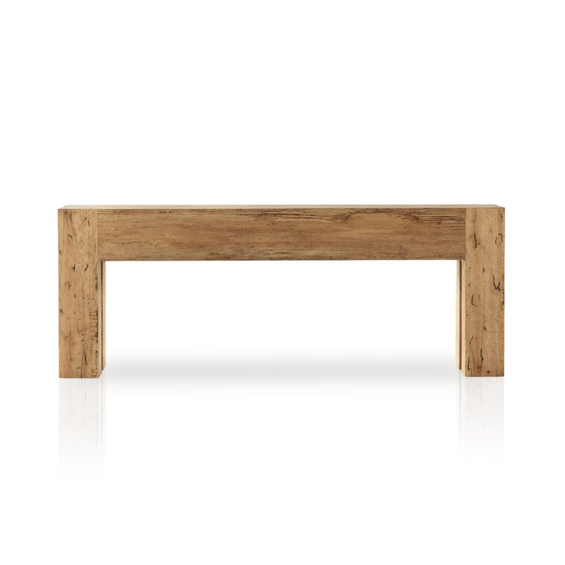 Abaso Console Table in Rustic Ash Oyster
