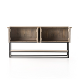Kelby Small Media Console in Light Wash