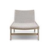 Delano Outdoor Chaise in Washed Brown