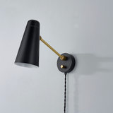 Alex Plug in Sconce in Black