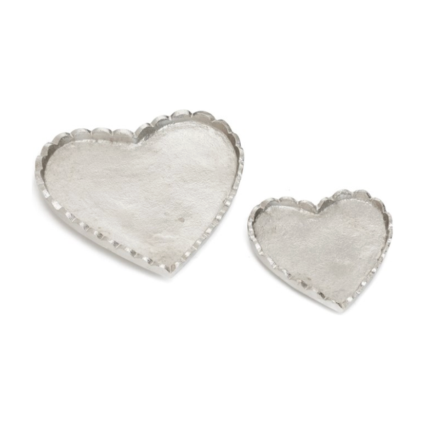 Nickel Heart Plate - Small