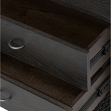 Zuma Nightstand in Smoked Black Ash Veneer