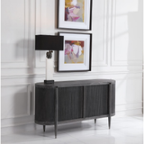 Tambour Cabinet - Black Ceruse