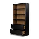 Millie Bookcase in Drifted Matte Black