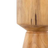 Jovie Outdoor End Table in Natural Teak