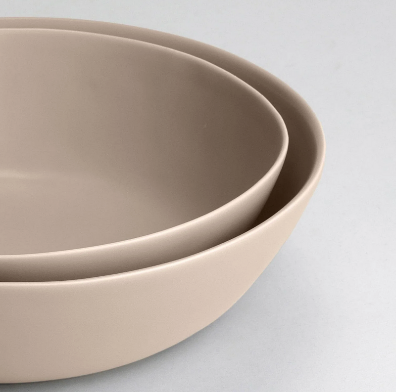 The Low Serving Bowls Desert Taupe