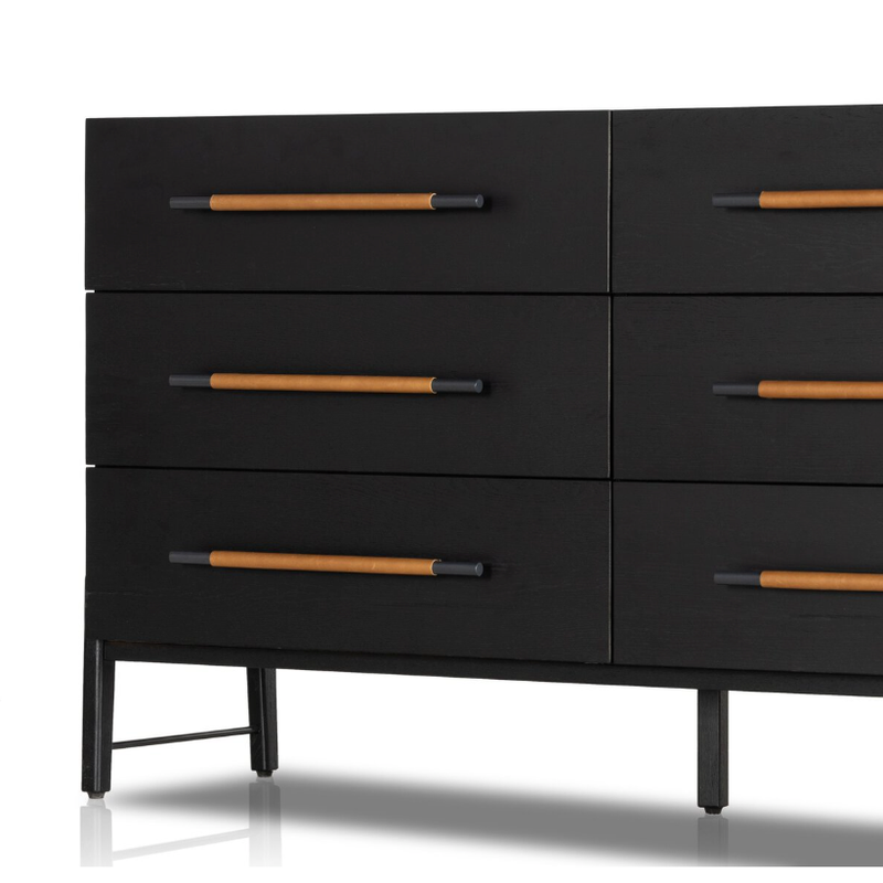 Rosedale 6 Drawer Dresser in Ebony Oak
