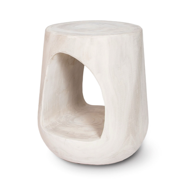 Nova Drift End Table In Whitewash
