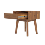 Gia 1 Drawer Nightstand in Warm Pecan