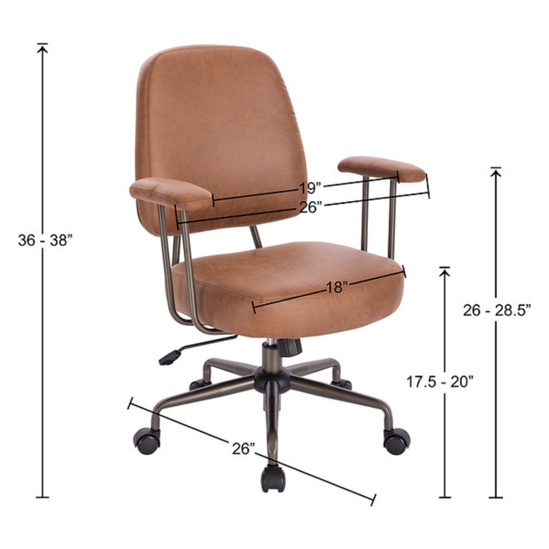 Wellington Office Chair in Brown