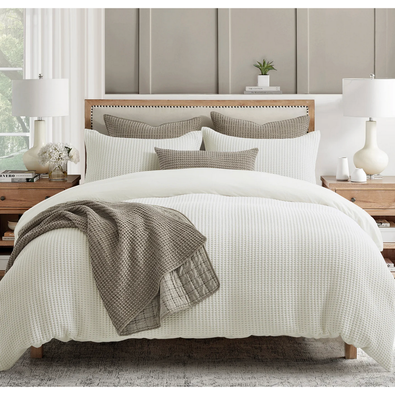 Waffle Duvet Set Twin