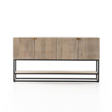 Kelby Small Media Console in Light Wash