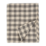 Somerset Gingham Tablecloth - Grey