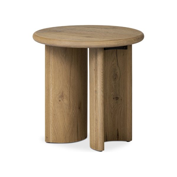Paden End Table in Worn Oak Veneer