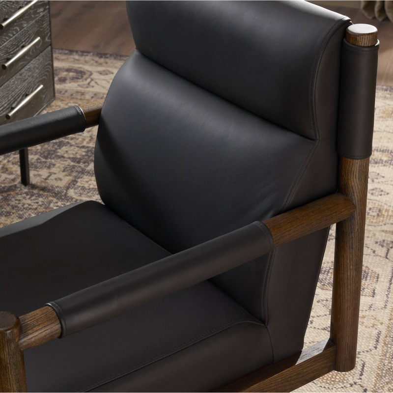 Kiano Desk Chair in Bosa Black