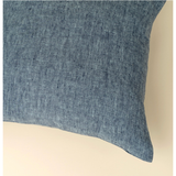 Lina Linen Cushion - Chambray Denim 20" x 20"