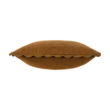 Scalloped Edge Cushion in Bronze