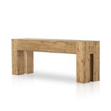 Abaso Console Table in Rustic Ash Oyster