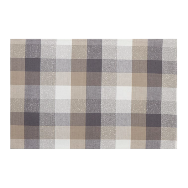 Frosted Check Placemat - Natural