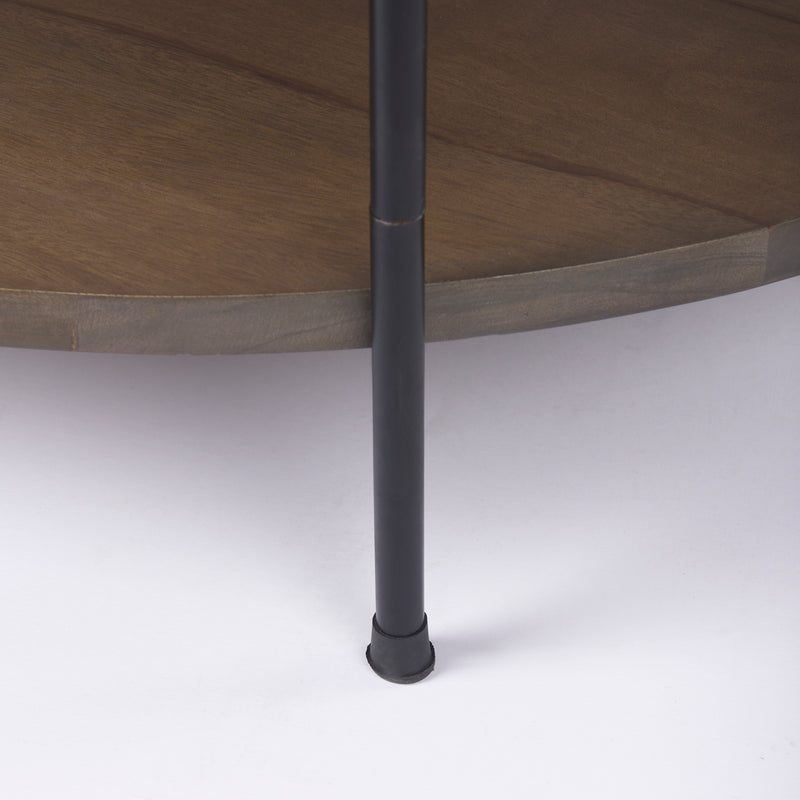 Larkin Coffee Table Round - Dark Brown