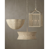 Phebe Small Chandelier in Bleached Natural