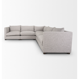 Halston 5 Piece Sectional in Light Gray