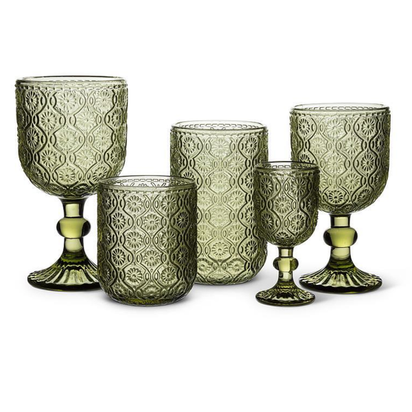 Daisy Glassware Olive