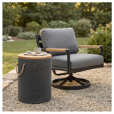 Beban Side Table Natural & Black