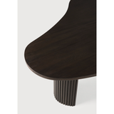 Boomerang Coffee Table in Mahogany Dark Brown