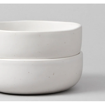 The Cereal Bowls Speckled White