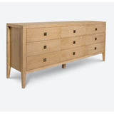 Hara 9 Drawer Dresser in Natural Oak