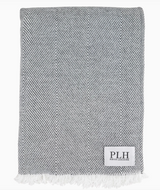 Herringbone Throw Blanket | Gray