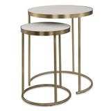Aragon Nesting Tables - White - Set of 2