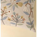Lunaflora Embroidered Cushion