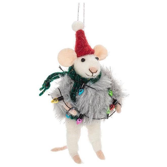 Winter Mouse Ornament
