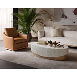 Corbin Swivel Chair in Aline Butternut