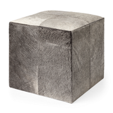 Zahavi Hide Square Ottoman