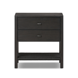 Zuma Nightstand in Smoked Black Ash Veneer