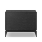 Rosenell Open Nightstand in Black Oak
